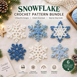 Crochet Snowflake Pattern Bundle PDF