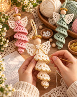 Spiral Angel Ornament Crochet Pattern PDF