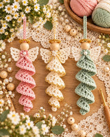 Spiral Angel Ornament Crochet Pattern PDF