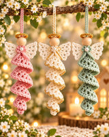 Spiral Angel Ornament Crochet Pattern PDF